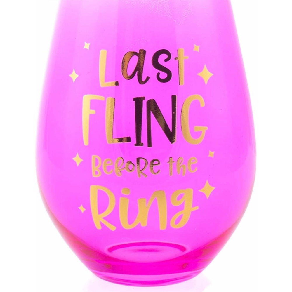 Slant Collection Jumbo Stemless Bachelorette Wine Glass 30 oz